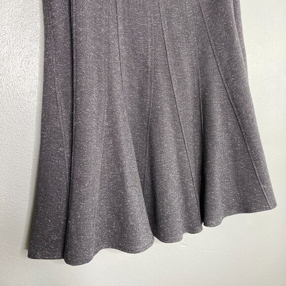 New Directions Women's 12 Gray Tweed Flare Skirt Career Office Church - Picture 3 of 12